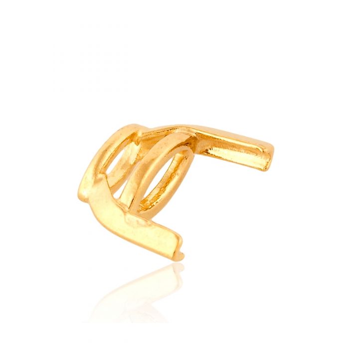 18K Yellow Gold 2 Prongs Marquize Basket Setting 2.9X5.5mm