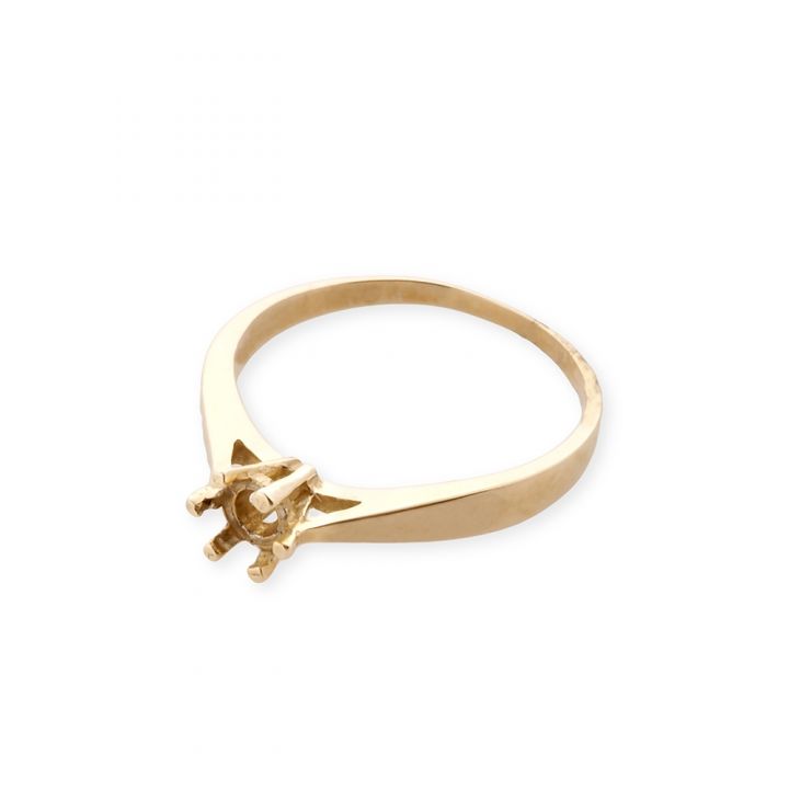 14K Yellow Gold Soliter Ring For 0.25Ct