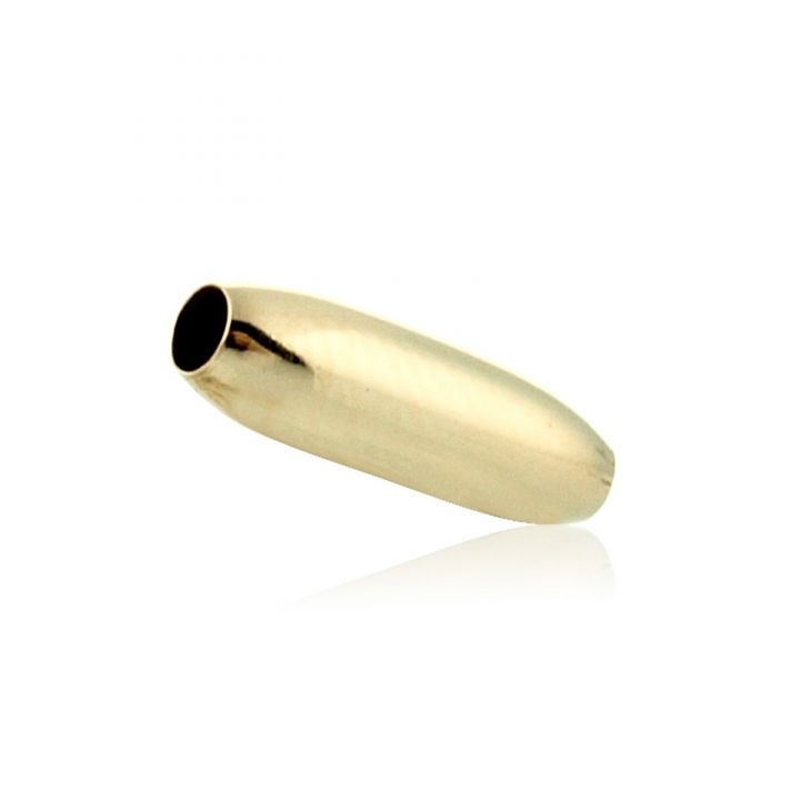 14K Yellow Gold Long Oval Bead (69 064Byp15500000)