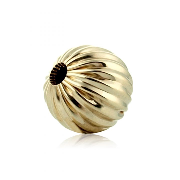 14K Yellow Gold Corrugated Bead  9mm (2009 064Brs10800001)