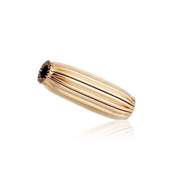 14K Yellow Gold Oval Corrugated Bead (58 064Bos37600001)