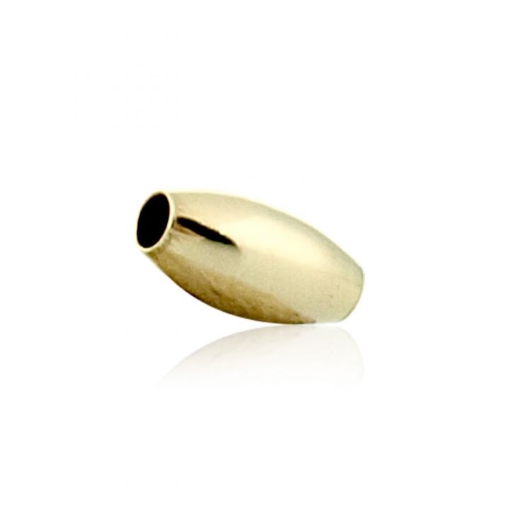 14K Yellow Gold Oval Bead 2.5X6mm (064Bor65800000)