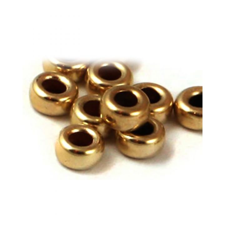 Yellow Gold Filled Roundel Bead 3mm