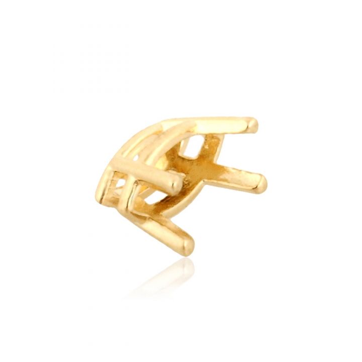 14K Yellow Gold 4 Prong Marquize Basket Cast 20Pt (6X3mm) (31281-0200-000)