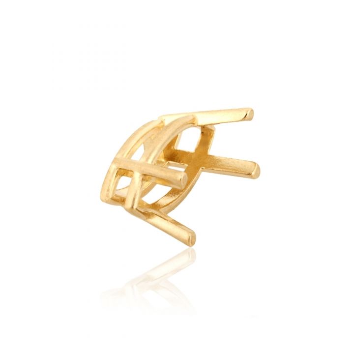 14K Yellow Gold 4 Prong Marquize Basket Cast 85Pt (10X5mm) (30510-0200-000)