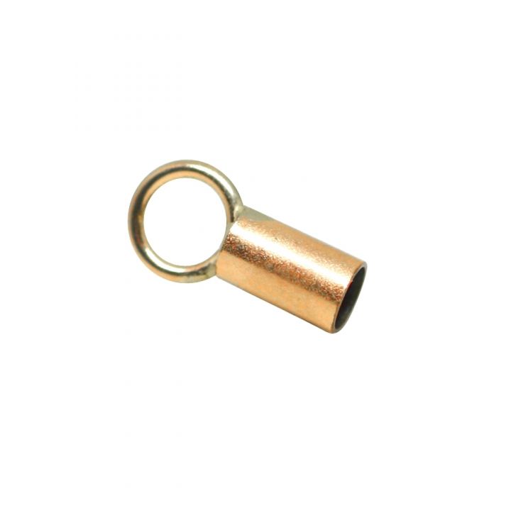 Rose Gold Filled End Cap 2.6mm (Length: 4mm)
