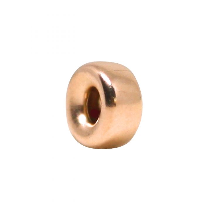 Rose Gold Filled Roundel Bead 4mm