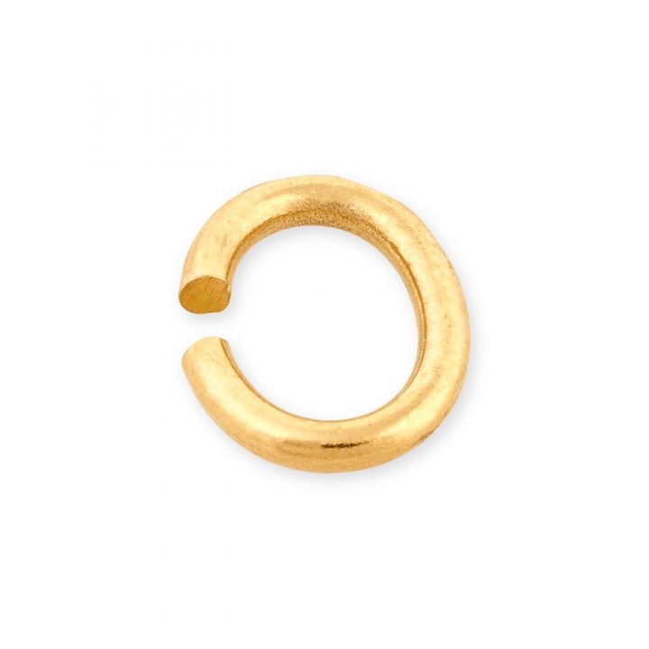 Yellow Gold FilledOval Open Jump Ring 0.7X5-4mm