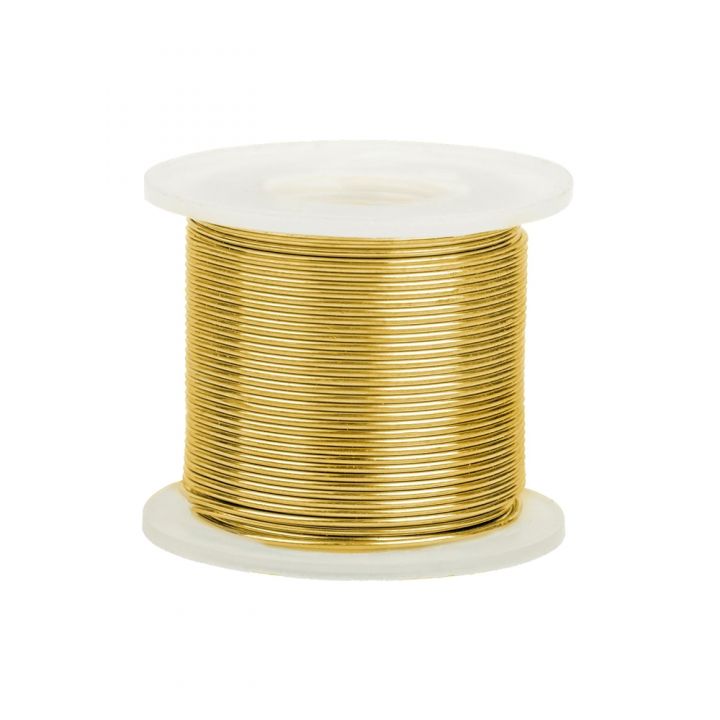Yellow Gold-Filled Soft Round Wire 0.25mm/30 Gauge 