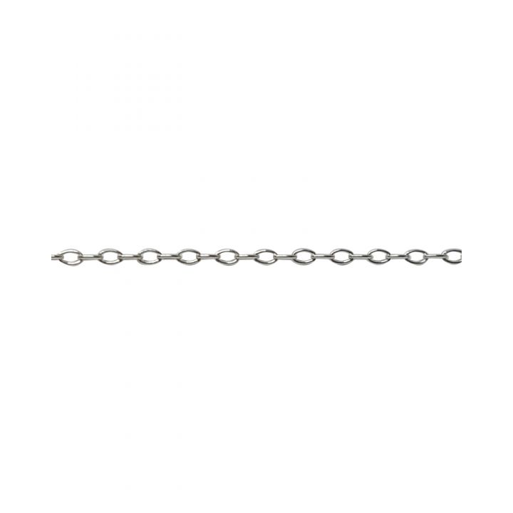 925 Sterling Silver Oval Cable Chain 0 5mm