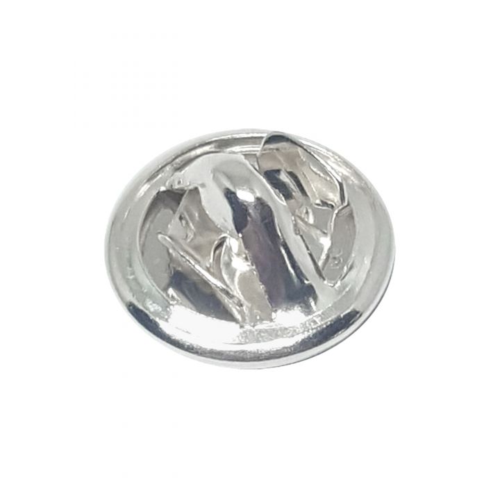 Silver Plated Lapel Pin Fastener Closure