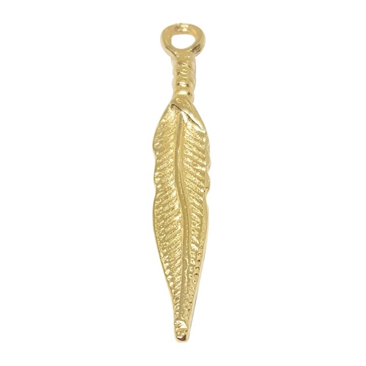 14K Gold Plated Indian Feather