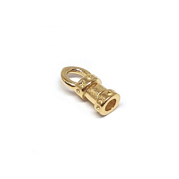 14K Gold Plated 1.8mm Compression End Cup