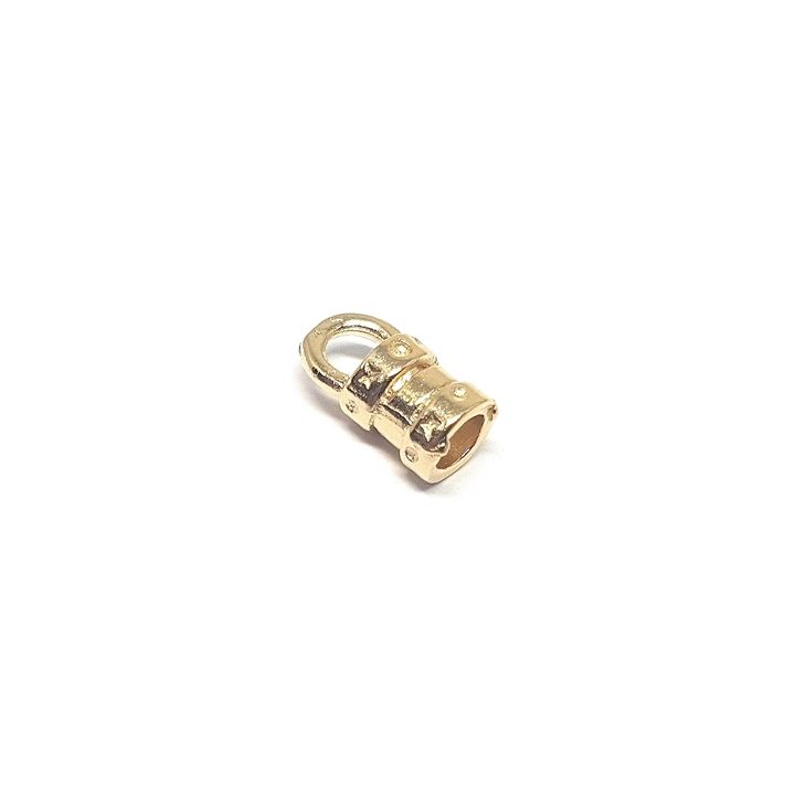 14K 5% Yellow Gold End Cap 3mm  