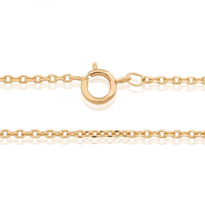 14K Yellow Gold 1.3mm Rolo Chain 16.5" (42cm)