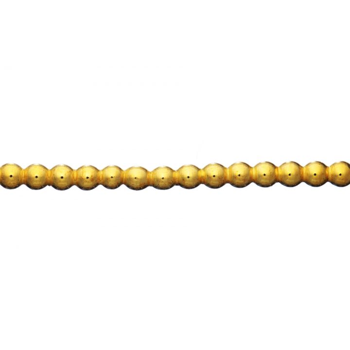Brass Half Ball Beaded Wire 4mm