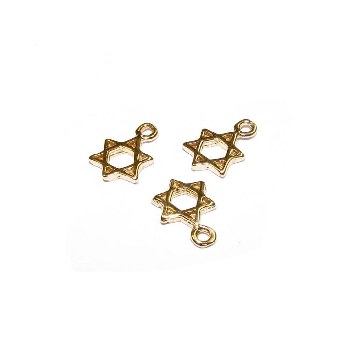 14K Gold Plated Small Star Of David Pendant