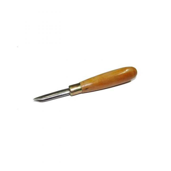 Burnisher Curved With Wooden Handle