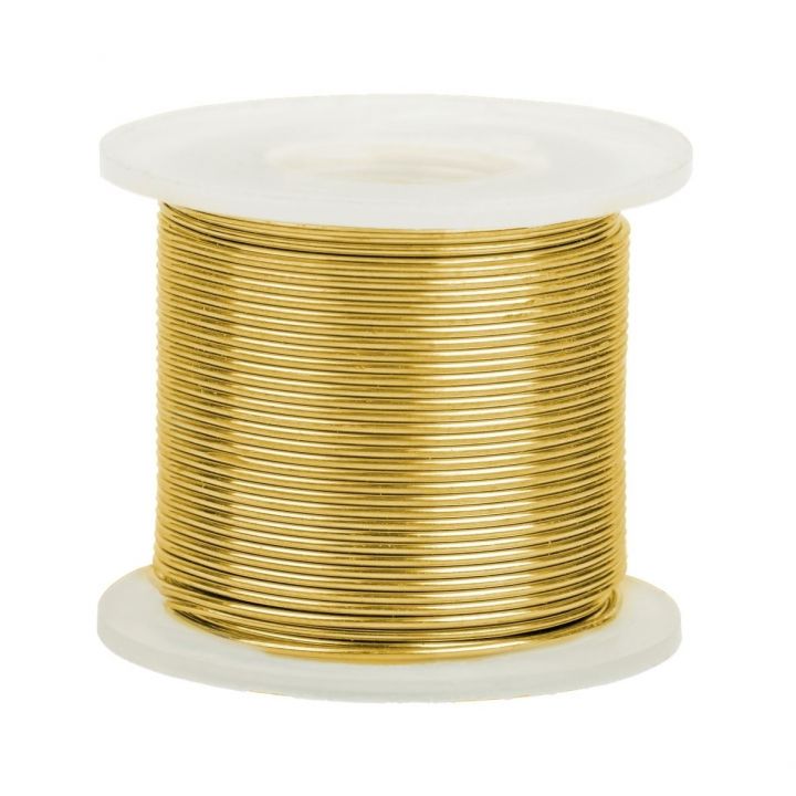 14K Yellow Gold Round Wire 0.3mm/28 Gauge