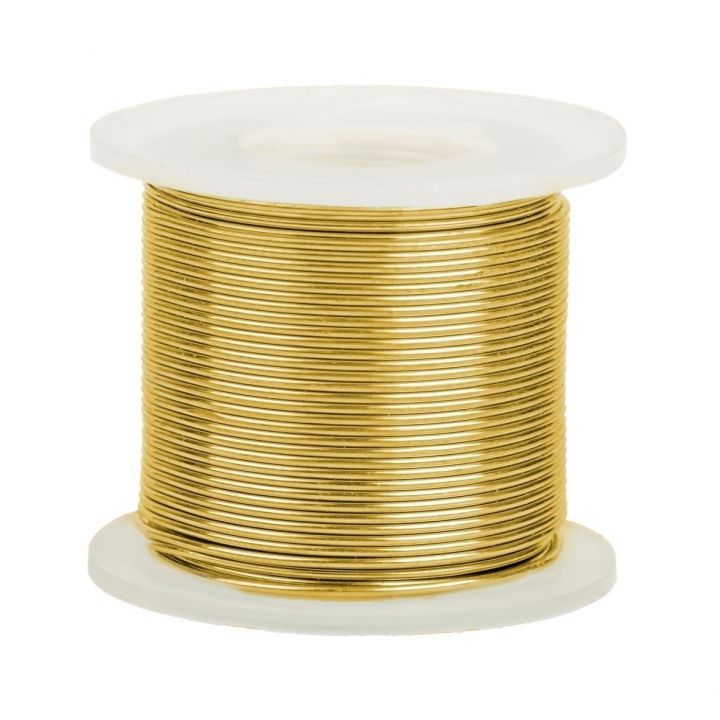 14K Yellow Gold Round Wire 0.6mm/22 Gauge