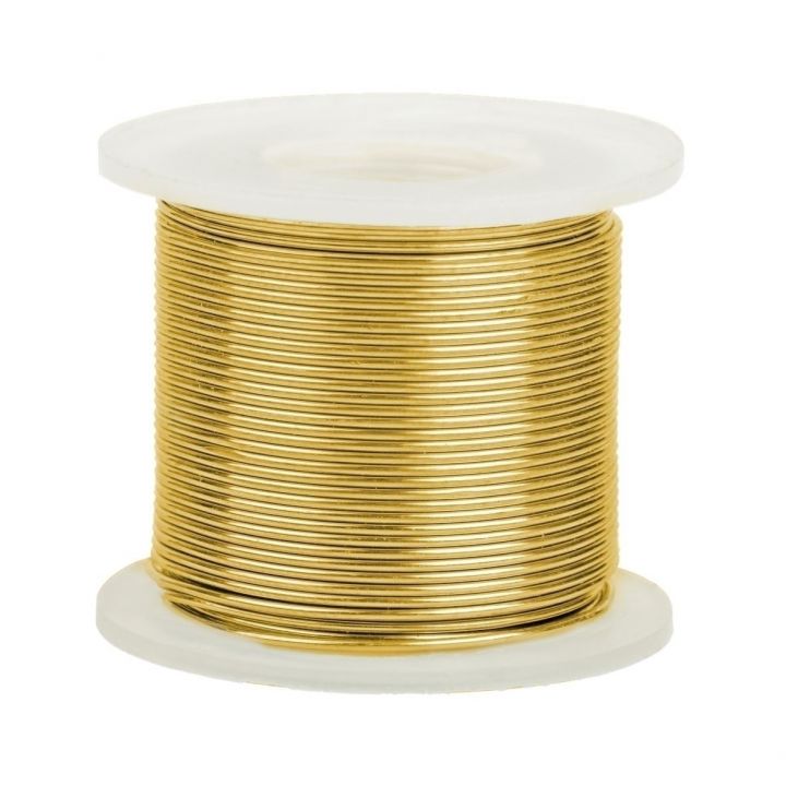 14K Yellow Gold Round Wire 1.2mm/16 Gauge