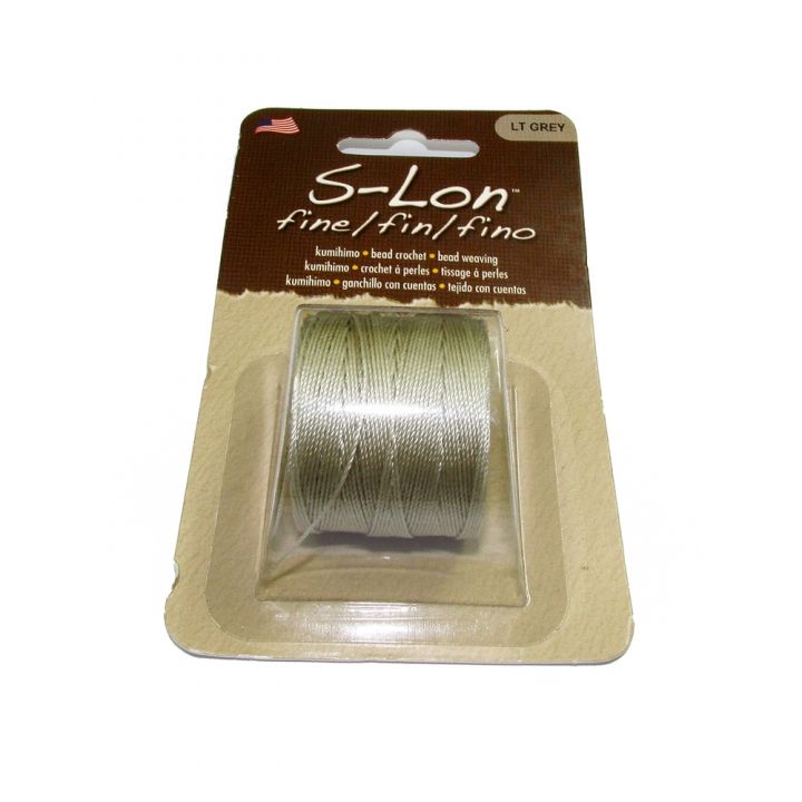Light Grey Twisted Silicon Cord 0.4mm