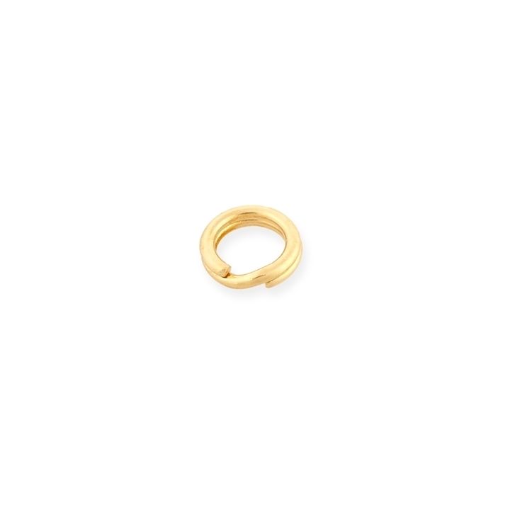 14K Yellow Gold Split Jump Ring 4.9mm