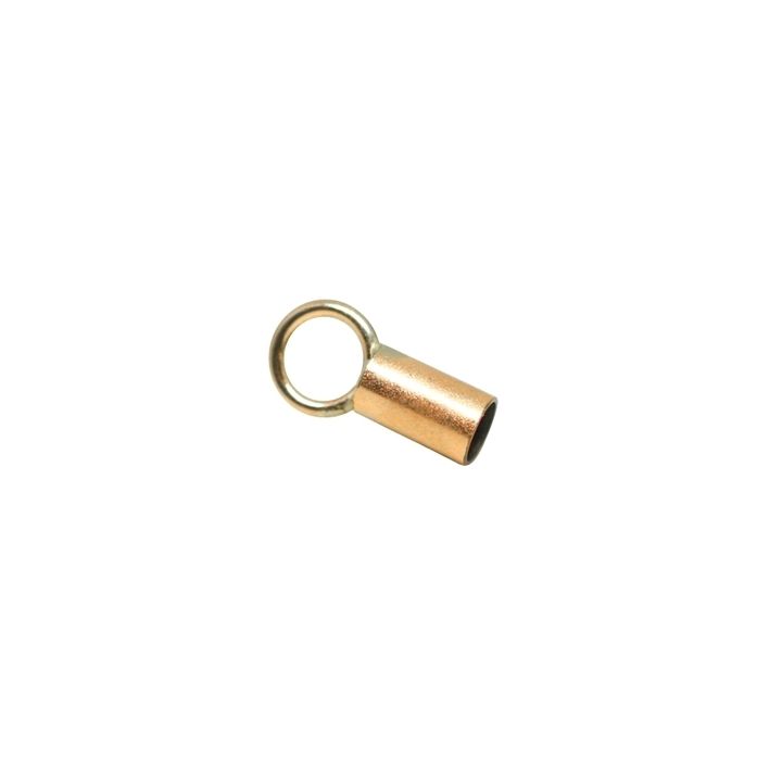 Yellow Gold Filled End Cap 0.9mm(I/D) (Length: 3mm)
