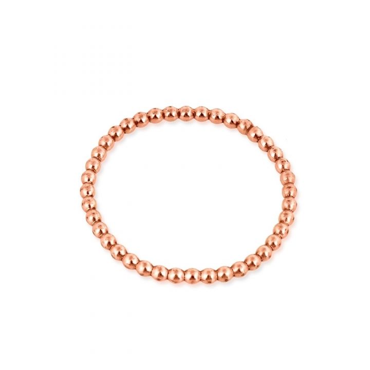 Rose Gold Filled 1.5mm Beaded Wire Ring  Size 6