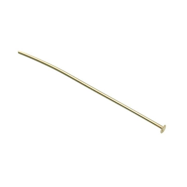 Yellow Gold Filled Pin With Flat Head 0.7/50mm