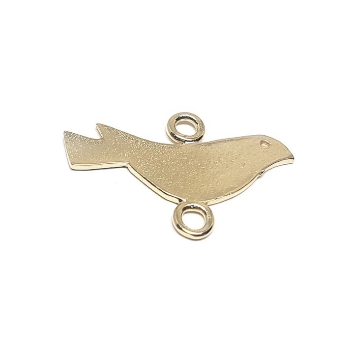 14K Gold Plated Large Dove Pendant +2 Rings
