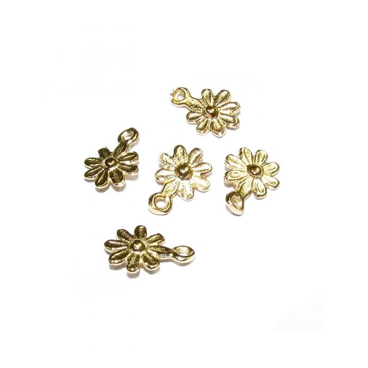 14K Gold Plated Flower Pendant