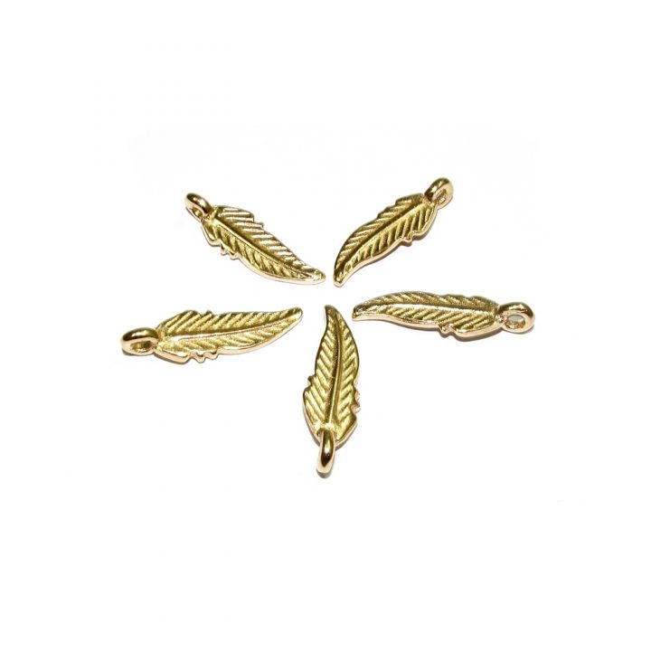 14K Gold Plated Leaf Pendant