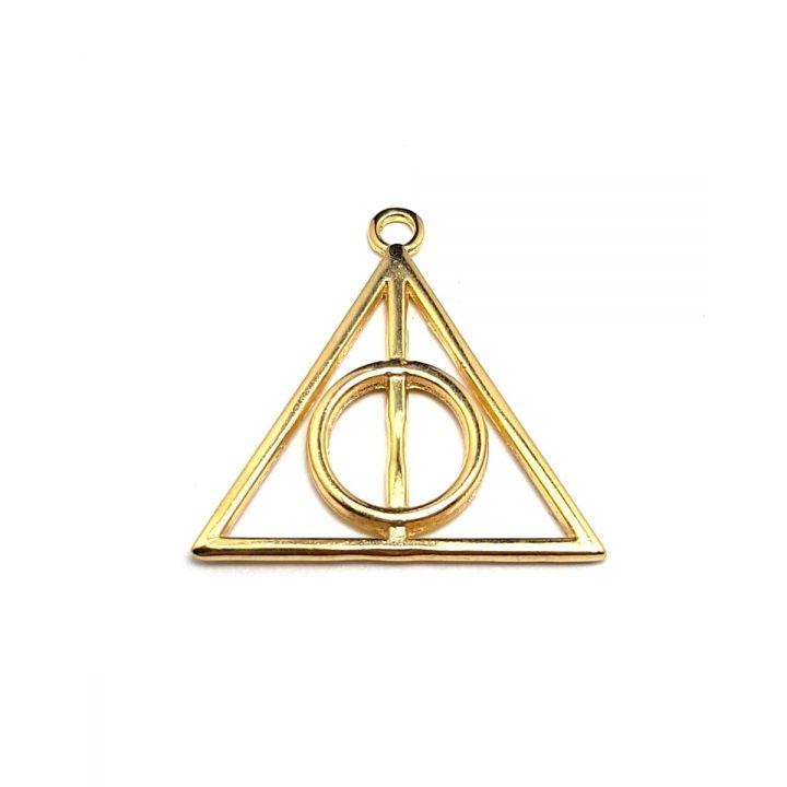 14K Gold Plated Triangle Pendant