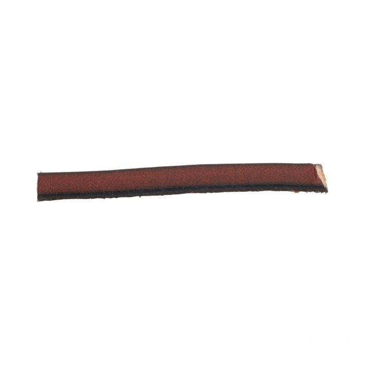 Brown Leather Flat Strip 4X2mm