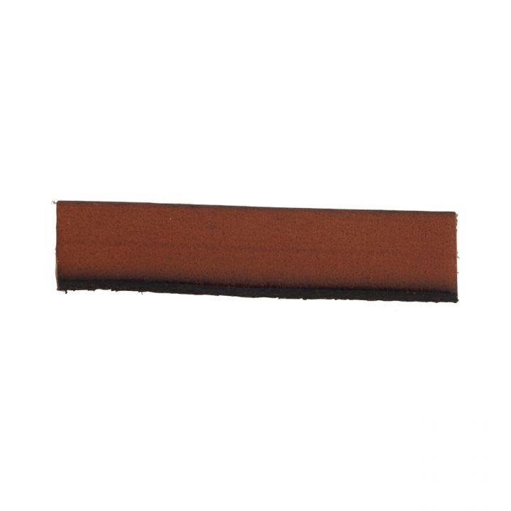 Orange-Brown Leather Flat Strip 10X2mm