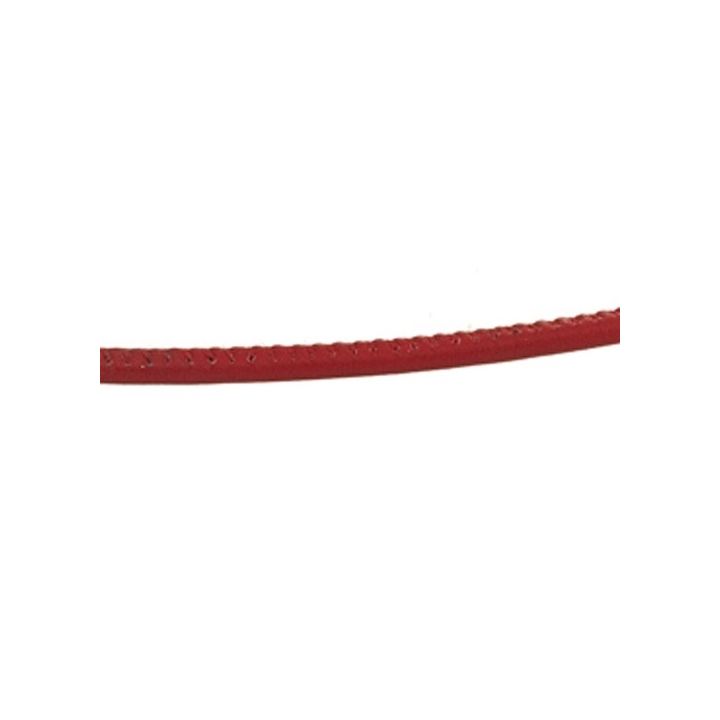 Red Round Leather Cord 3mm
