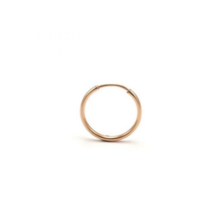 Yellow Gold Filled Hoop Tube Earring 14mm 