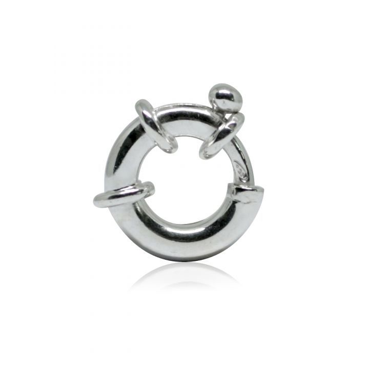 925 Sterling Silver Spring Clasp Deluxe 12mm (Tube 3mm)