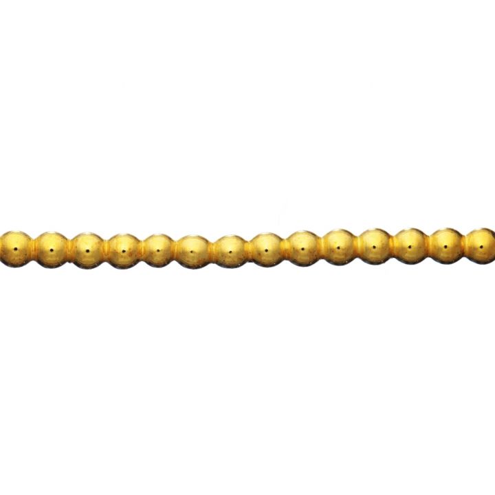 Yellow Gold Filled Half Ball Beaded Wire 2.5mm
