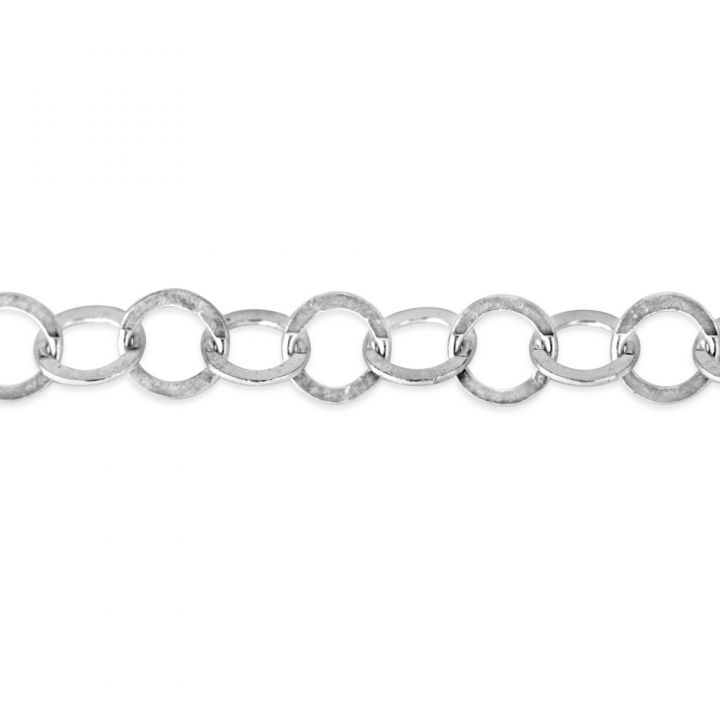 925 Sterling Silver Flat Rolo Chain 4mm