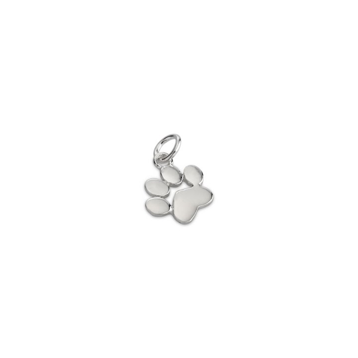 925 Silver Dog Paw Print Pendant