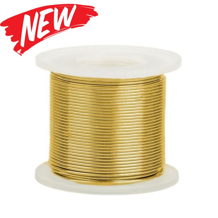 9K Yellow Gold Round Wire (Thickness: 0.8mm - 2mm)