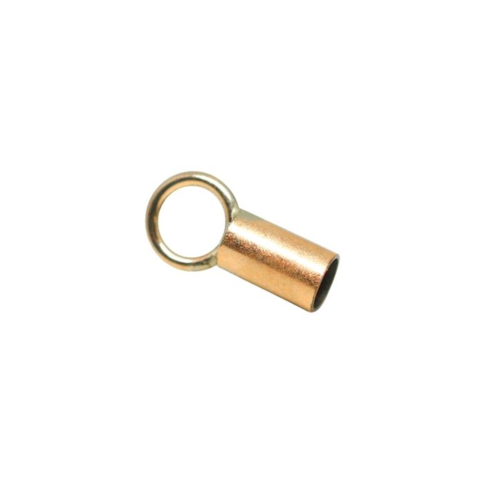 Rose Gold Filled End Cap 3.2mm (Length: 4mm)