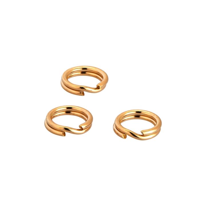 Yellow Gold Filled Round Split Rings 5mm