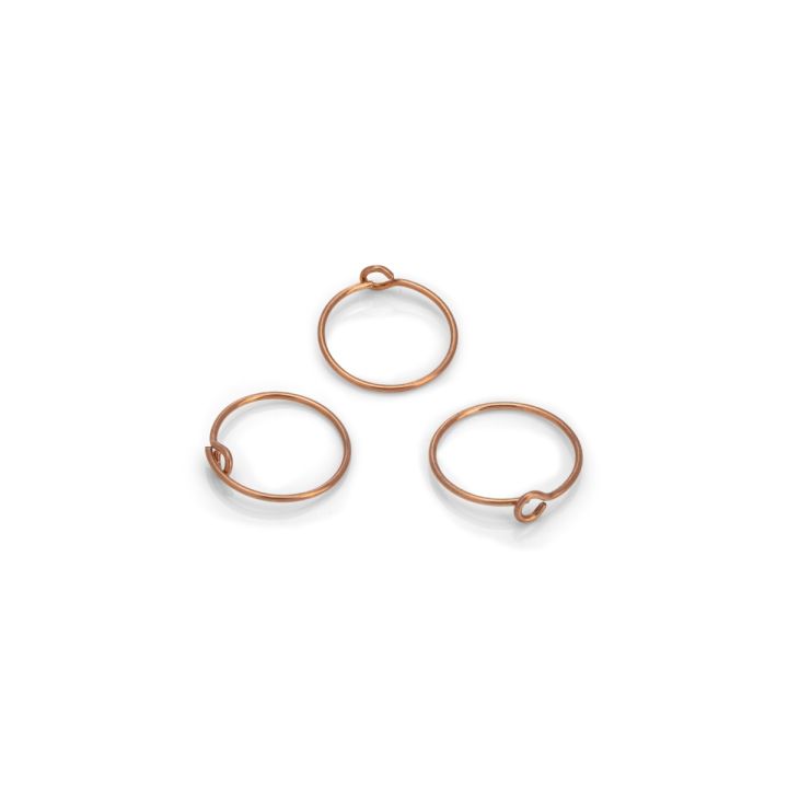 13mm Rose Gold Filled Hoop Wire Earing