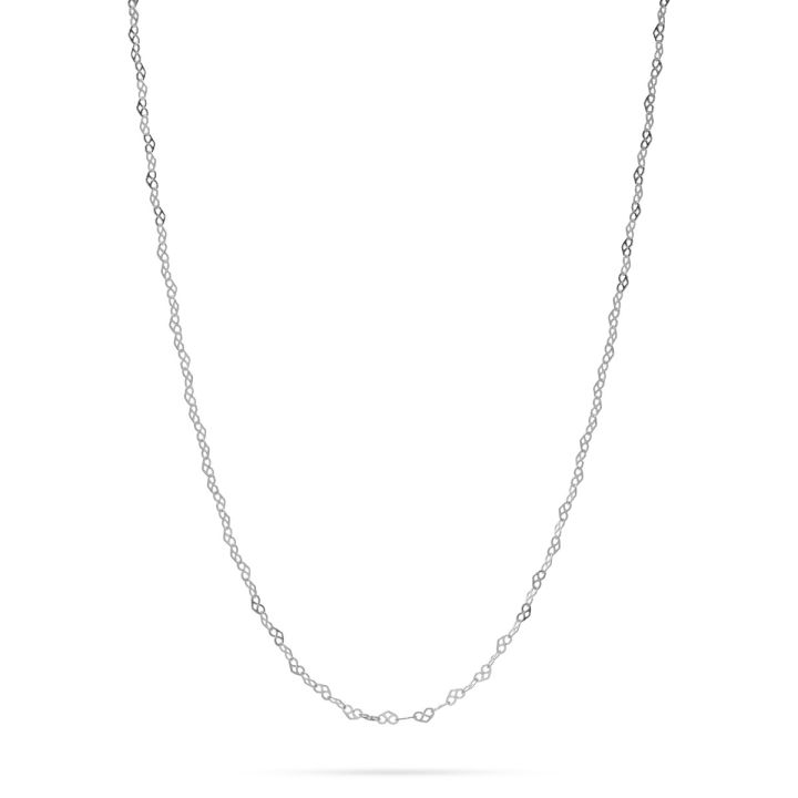 925 Sterling Silver Heart Link Chain 2.5mm