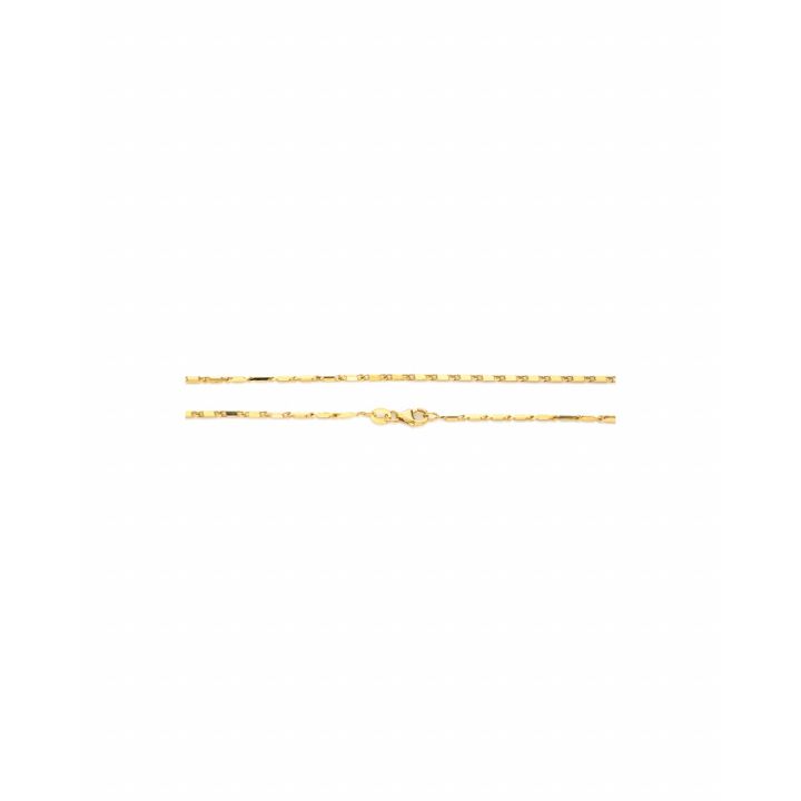 14K Yellow Gold 1.2mm 17.7" (45cm) Diamond cut Chain