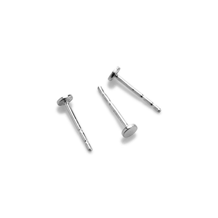 Sterling Silver 3mm Disc Earring