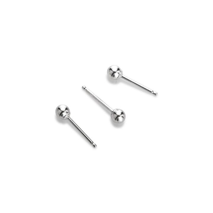 Sterling Silver 3mm Ball Earring